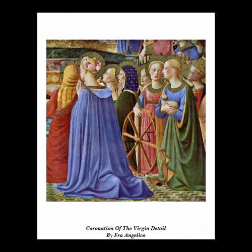 Coronation Of The Virgin Detail By Fra Angelico Poster