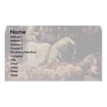 Coronation Of The Virgin With Saints Business Card Templates