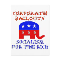 Corporate Bailouts Post Card