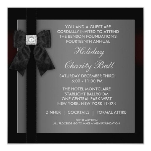 corporate black tie event formal template invitation zazzle formal invitations template
