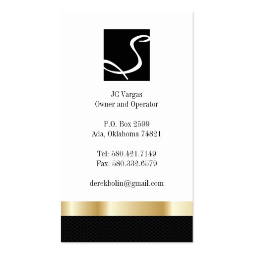 Corporate Business Cards (back side)