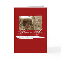 Corporate Christmas Card with Old Tractor