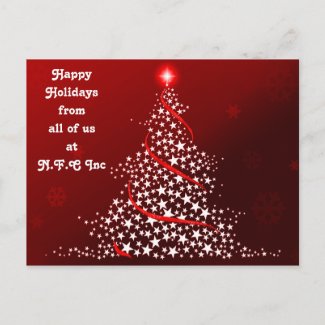 Corporate Christmas Greeting PostCards postcard
