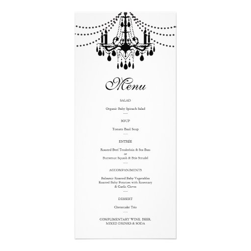 Corporate Dinner Menu