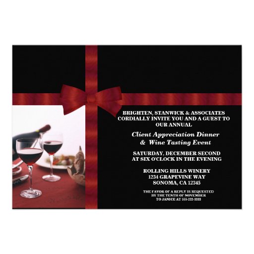 Corporate Event Client Appreciation 5x7 Paper Invitation Card | Zazzle