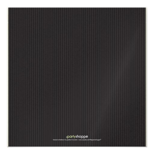 Corporate Event Ribbon Invitation (black & white)