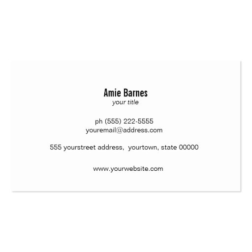 Corporate Executive Gold Star Logo Entertainment Business Card Template (back side)
