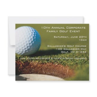Corporate Golf Event Invitations Corporate Golf Event Invitations