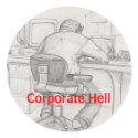 Corporate Hell stickers