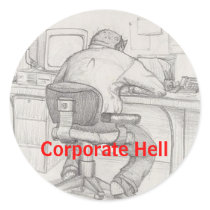 Corporate Hell stickers by Haughey63 Corporate Hell stickers