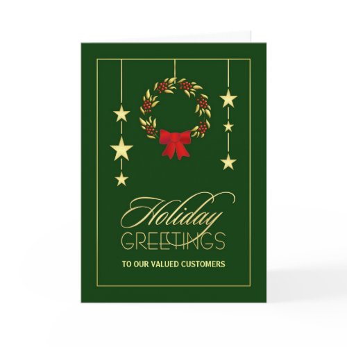 Corporate Holiday Greeting Cards - for customers card