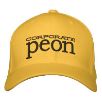 Corporate Peon Fitted Embroidered Baseball Caps