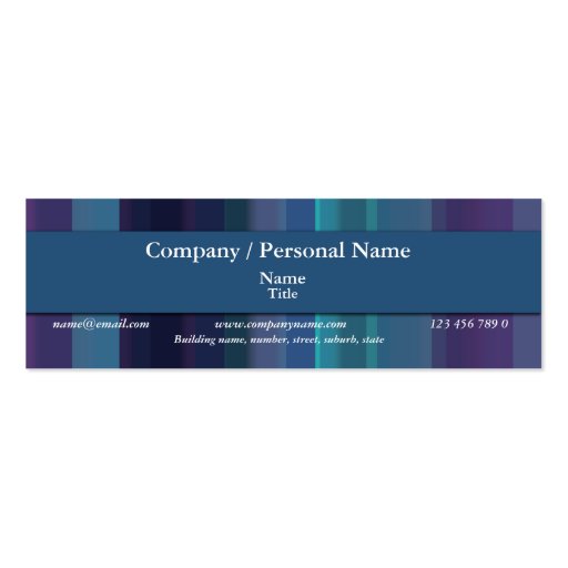Corporate & personal - trendy company branding business card template (front side)