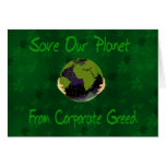 Corporate Planet Greeting Card