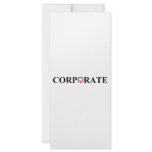 CORPORATE CUSTOM RACK CARD