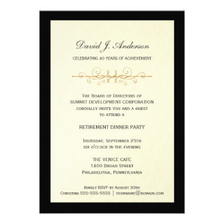 Corporate Retirement Party Invitations