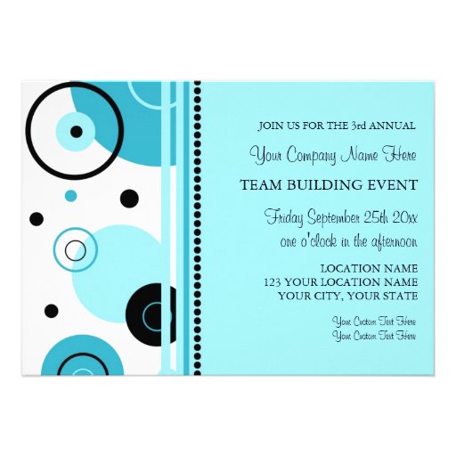 Corporate Team Building Event Invitations