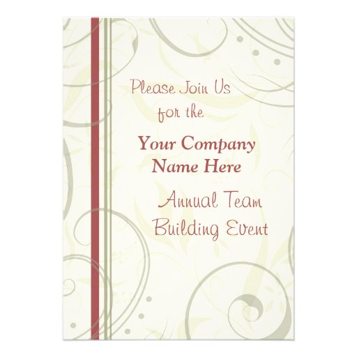 Corporate Team Building Event Weekend Invitations