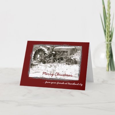 Corporate Tractor Christmas Card