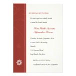 Corporate Vines Scarlet Personalized Invites