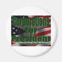 Corporations 4 President Fridge Magnet