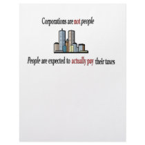 Corporations are not people Letterhead