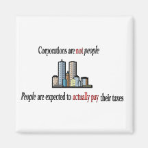 Corporations are not people Magnets