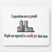 Corporations are not people Mouse Pad