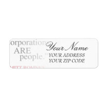 Corporations are People labels