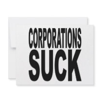 Corporations Suck Personalized Invitations