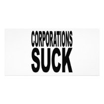 Corporations Suck photo cards