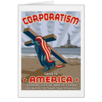 Corporatism Greeting Card