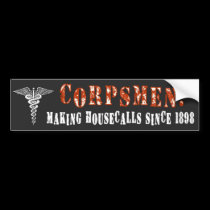Corpsman 1 bumper stickers