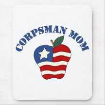 Corpsman Mom Patriotic Apple Mouse Pad
