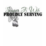 Corpsman Wife, Proudly Serving Tee Shirt