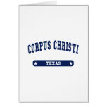 Corpus Christi Texas College Style tee shirts Greeting Cards