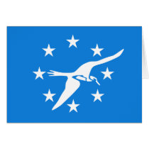 Corpus Christi, Texas, United States flag Greeting Cards