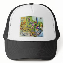 Corpus Christi Tx Cartoon Map Hats