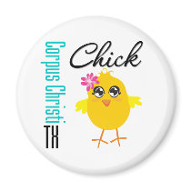 Corpus Christi TX Chick-1 magnets by chicktshirts Corpus Christi TX Chick-1 magnets