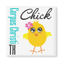 Corpus Christi TX Chick-1 magnets by chicktshirts Corpus Christi TX Chick-1 magnets