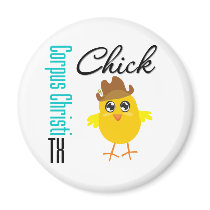 Corpus Christi TX Chick-2 magnets by chicktshirts Corpus Christi TX Chick-2 magnets