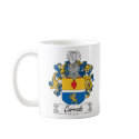 Corrado Family Crest mugs by coatsofarms Corrado Family Crest mugs
