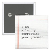 Correcting Grammar button, custom notebook paper