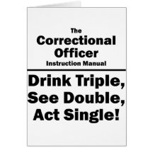 correctional officer greeting card