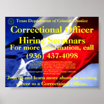 Correctional Officer Hiring Seminars Posters