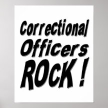 Correctional Officers Rock! Poster Print