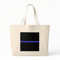 Corrections Barbed Wire Blue Line Canvas Bag