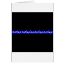Corrections Barbed Wire Blue Line Card