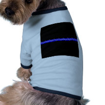 Corrections Barbed Wire Blue Line Dog T Shirt