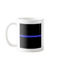 Corrections Barbed Wire Blue Line Coffee Mug